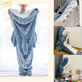 Euca shark blanket hoodie cartoon shark sleeping bag