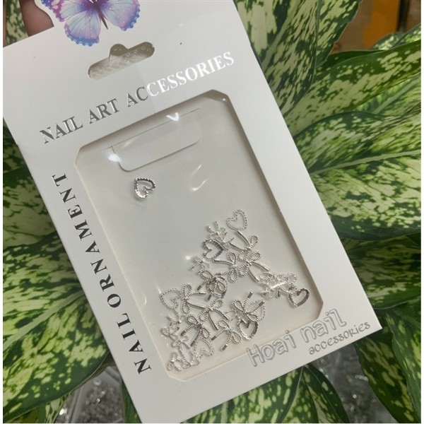 Set charm HQ nơ tim mix ( set 30 viên)