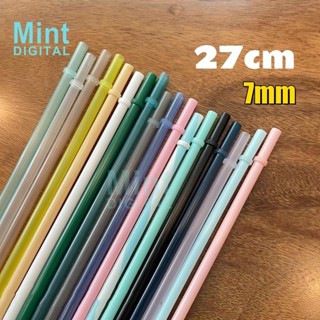 31 Kiểu! Ống Hút 7 Mm Thích Hợp Cho Cốc Starbucks Ống Hút Nhựa Màu Trơn Ống Hút Mùa Hè Cốc Thay Thế Mảnh Chống Rơi Có Thể Tái Sử Dụng Ống Hút