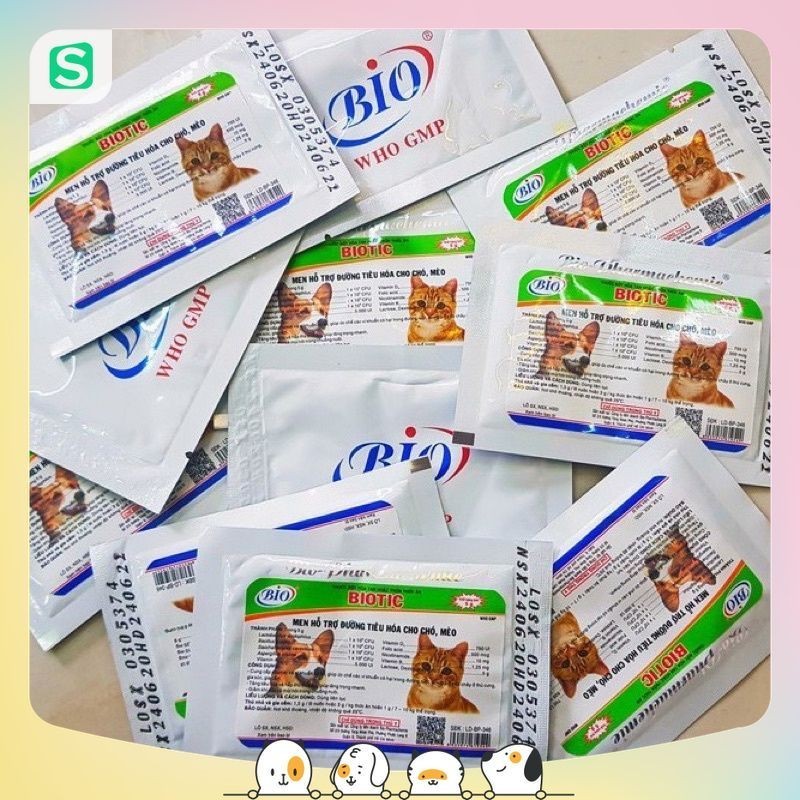 [ 5g ] Men tiêu hoá Biotic cho thú cưng