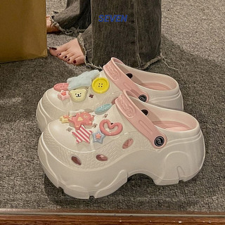 SEVEN Dép cross dép sandal nữ dép đế cao Thoải Mái Xinh Xắn  Điểm nhấn Màu sắc đa dạng Năng động Đường may tỉ mỉ FDL24408EE 14Z240403