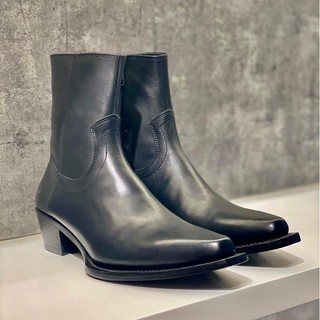 Giày SANTIAGO Boots Da Bò Nguyên Tấm Nhập Khẩu Đế Gỗ Cao 5cm Bảo Hành 12 Tháng