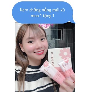   xả hàng  Kem chống nắng múi xù gorgeous trắng da chống nước lâu trôi tuýp lớn 100g +50g SPF50+PA+++ 