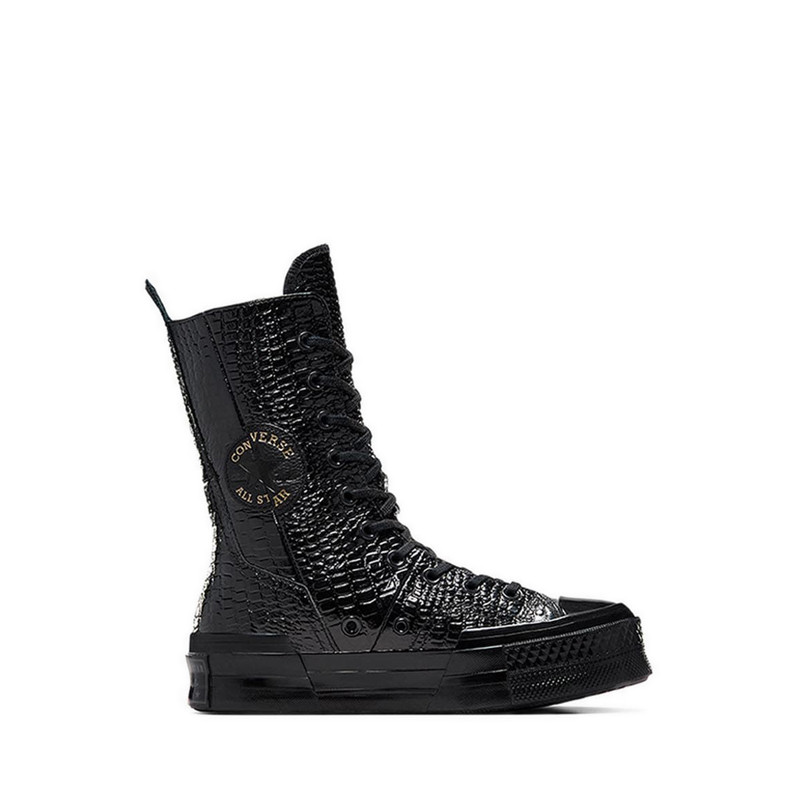 Giày Thể Thao Converse Chuck 70 Plus XHI Leather Women's - Black/Black/Light Gold