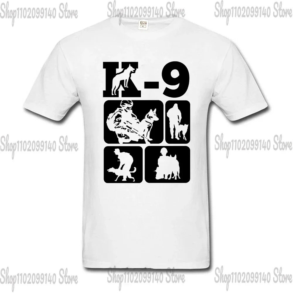 TRAINER K9 Team K9 Unit Malinois Áo thun cổ tròn tay ngắn chạy bộ thể thao hàng đầu
