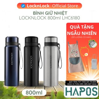 [TOP Sale] Bình giữ nhiệt LocknLock 800ml có lọc trà Chính hãng, giữ nhiệt lâu LHC6180 (3 màu) - HAPOS OFFICIAL