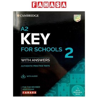 A2 key for schools 2 for the revised 2020 exam sb with answers with audio with resource bank