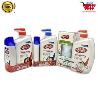 Sữa tắm Lifebuoy 850g Ion Bạc - Bảo vệ khỏi vi khuẩn +Tặng Km ngẫu nhiên