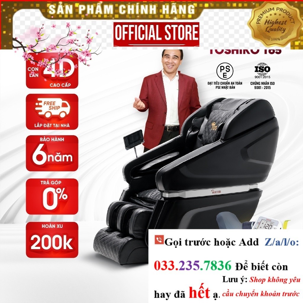 >Sale< Ghế massage toàn thân Toshiko T65