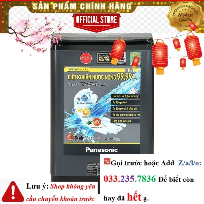 Máy Giặt Panasonic Inverter 9.5 Kg NA-FD95V1BRV <NEw<