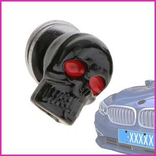 Đầu Lâu Vít Xe Đạp Số Khung Với 3D Đầu Lâu Thiết Kế Mắt Đỏ Biển Số Sửa Đai Ốc Đầu Lâu Ô Tô almoevn