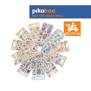Sticker cho bé dễ thương Pikaboo miếng dãn ngộ nghĩnh đáng yêu mẫu mã đa dạng chất liệu PVC cao cấp