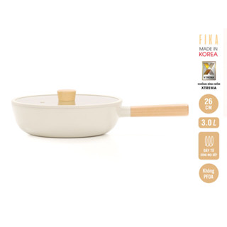 Chảo xào Neoflam Fika chống dính bếp từ kèm vung, sản xuất tại Hàn Quốc