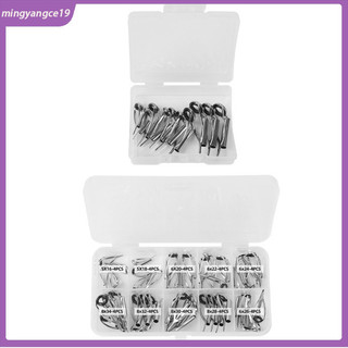 Cod 10 / 40 chiếc cần câu hướng dẫn đầu cho quay đúc cần hướng dẫn bộ đơn chân thép không gỉ một mảnh hướng dẫn đầu
