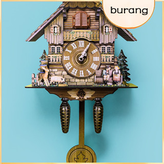 Đồng hồ Cuckoo trang trí và tinh tế bằng gỗ cổ truyền thống Đồng hồ Chalet rừng đen