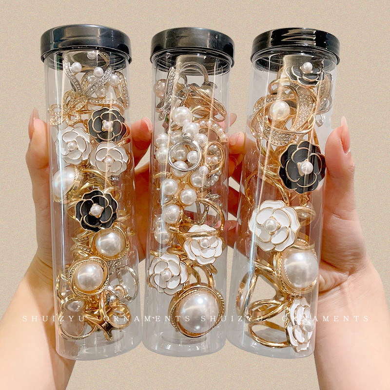 Phiên Bản Cao Cấp Đa Năng Khăn Lụa Khóa Thời Trang Mới Camellia Thắt Lưng Phụ Kiện Nữ