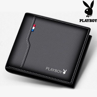 Ví da nam dáng ngang playboy plb0889