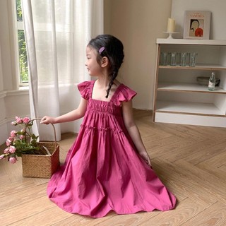 V222 - Váy Thô Tiểu Thư Dáng Dài Bé Gái (Form Dáng Dài)