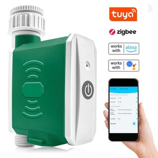 Tuya ZigBee Tưới Nước Hẹn Giờ Bộ Điều Khiển Tưới Nhỏ Giọt Hệ Thống Tưới Vườn Tự Động Điều Khiển Ứng Dụng Tương Thích Với Amazon Alexa và Google Assistant để Điều Khiển Bằng Giọng Nói