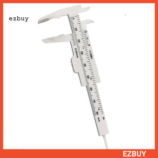 Dụng cụ đo thước đo thước đo Vernier Caliper bằng nhựa cỡ kép 0-80mm