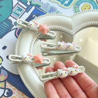 Kẹp tóc Kitty ngọt ngào và dễ thương Star Duckbill Clip Cô gái Trái tim Phụ kiện tóc màu hồng