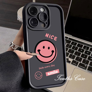 Dành Cho OPPO A3X A60 A79 A38 A18 A58 A17 A17k A78 A57 A5s A76 A96 A16 A16s A15 A15s A16k A77s A7 A3s A5 A9 2020 A54 A74 A95 A94 A93 A53 2020 Vỏ Điện Thoại Nụ Cười Tròn Mềm Cov
