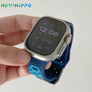 Dây đeo thể thao hai tông màu phù hợp cho dòng đồng hồ thông minh 9 / 8 / 7 / 6 / SE / 5 / 4 Dây đeo silicon thoáng khí và thoải mái phù hợp cho iwatch 49 / 45 / 44 / 42 / 41 / 40 / 38mm