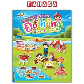 Sách sticker trò chơi đồ hàng - bé đi cắm trại