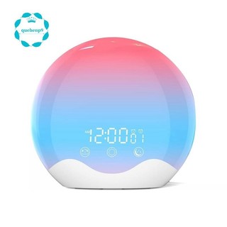 Đồng hồ báo thức mặt trời mọc Đèn đánh thức có điều khiển bằng cảm ứng, Đồng hồ báo thức ánh sáng hai mặt cho phòng ngủ, Báo thức kép & Ngáy Bền bỉ Dễ dàng cài đặt Dễ dàng sử dụng