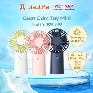 Quạt cầm tay mini jisulife f2b abs 4000mah - sạc nhanh - sử dụng lên đến 20h chính hãng - bảo hành 12 tháng