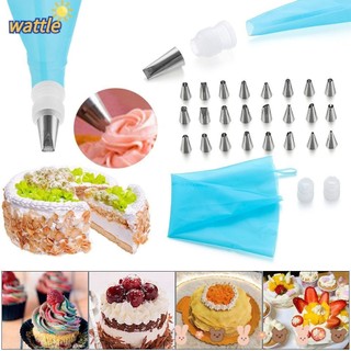 Set 24 Đui Bắt Kem Trang Trí Bánh Bằng Thép Không Gỉ