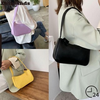 Túi đeo vai EBINLANDS mini có dây khoá kéo nhiều màu phong cách retro thời trang cho nữ