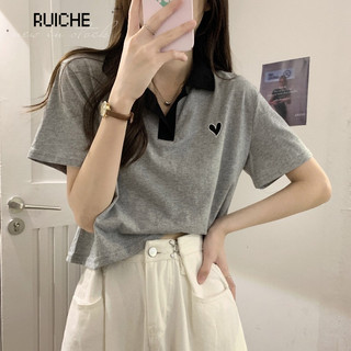 RUICHE áo phông áo thun nữ croptop baby tee Dễ thương Korean Stylish Phong cách WTX24401U4 14Z240403