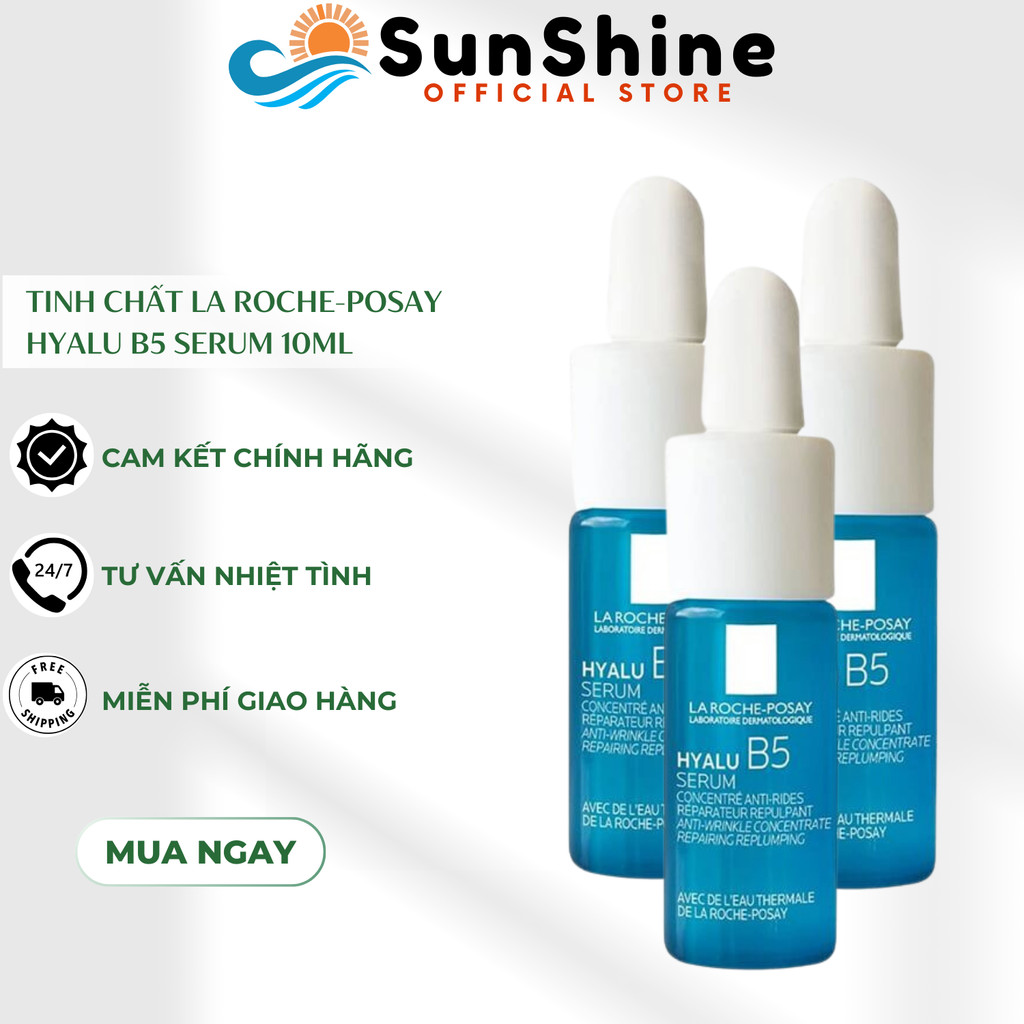 COMBO 3 Lọ Tinh Chất Phục Hồi Da La Roche Posay Hyalu B5 Serum 10ml