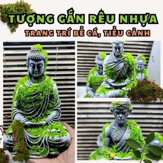 Tượng phật, tượng ngộ không gắn rêu nhựa trang trí bể cá, tiểu cảnh, phụ kiện bể cá, layout bể cá