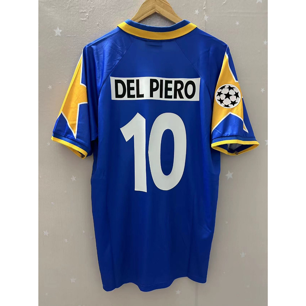 Áo Thun Bóng Đá Đội Tuyển Juventus DEL PIERO 95-96 Phong Cách Retro