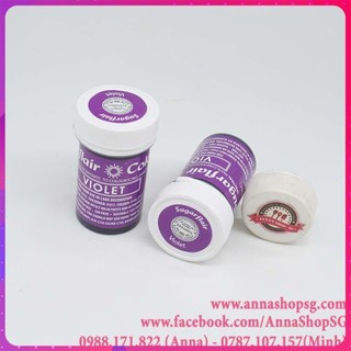 Màu paste thực phẩm sugarflair 25g - violet