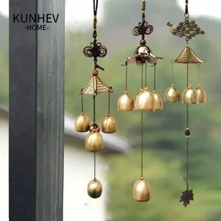 KUNHEV Treo Đồ Trang Trí, Chuông Gió Sáng Tạo DIY, Chuông Đồng Ngoài Trời Nhà Retro Mặt Dây Chuyền Chuông Gió