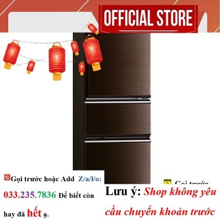 Tủ Lạnh Mitsubishi MR-CX35EM-BRW-V 272L, Ngăn Đông Dưới, Màu Nâu Mặt Gương