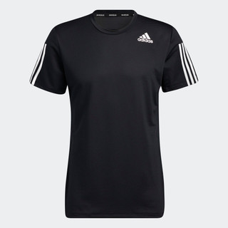 adidas Tập luyện Áo Thun Slim 3 Sọc Primeblue AEROREADY Nam Đen GQ2159