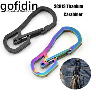 gofidin núi Carabiner Đen / Bạc Móc Khóa Treo Khóa Dụng Cụ Ngoài Trời Móc Khóa