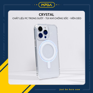 Ốp Hỗ Trợ Sạc Không Dây Crystal Trong Suốt Chống Sốc 4 Góc Cho Ip 11 Pro Max 12 Pro Max 13 Pro Max 14 Pro Max Njoyshop