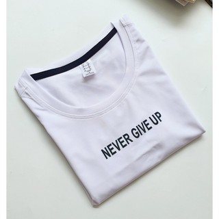 ÁO CROPTOP NEVER GIVE UP NỮ THỂ THAO