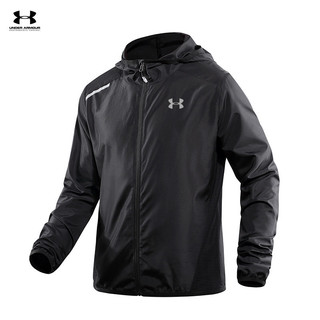 [S-3xl] Áo khoác khô nhanh thể thao UAMen 's Fitness dành cho cặp đôi chạy bộ đi xe ban đêm Áo gió có mũ phản quang có mũ trùm đầu