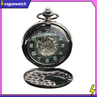 Đồng hồ bỏ túi cơ học trong suốt VOG Unisex Vintage La Mã số Phoenix