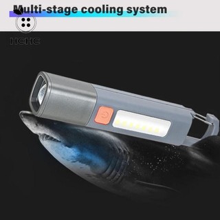 Đèn pin LED, Đèn pin LED COB có thể sạc lại USB, Đèn pin móc khóa ngoài trời chống nước SD1023 Đèn pin sáng XPE tầm xa ngoài trời