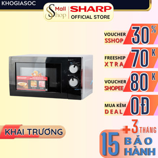 Lò vi sóng Sharp R-208VN-WS 20 Lít Chính Hãng 700W, giá rẻ giao ngay- SSHOP OFFICIAL