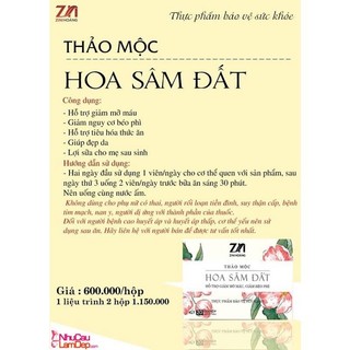 (Trợ Giá)Trà Giảm Cân Hoa Sâm Đất Zn, Date Mới