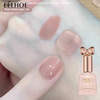 Ice clear khỏa thân sơn móng tay keo làm trắng thạch màu uv gel sơn móng tay annies 10ml