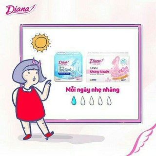 1 DÂY 6 GÓI BVS DIANA SIÊU MỎNG CÁNH